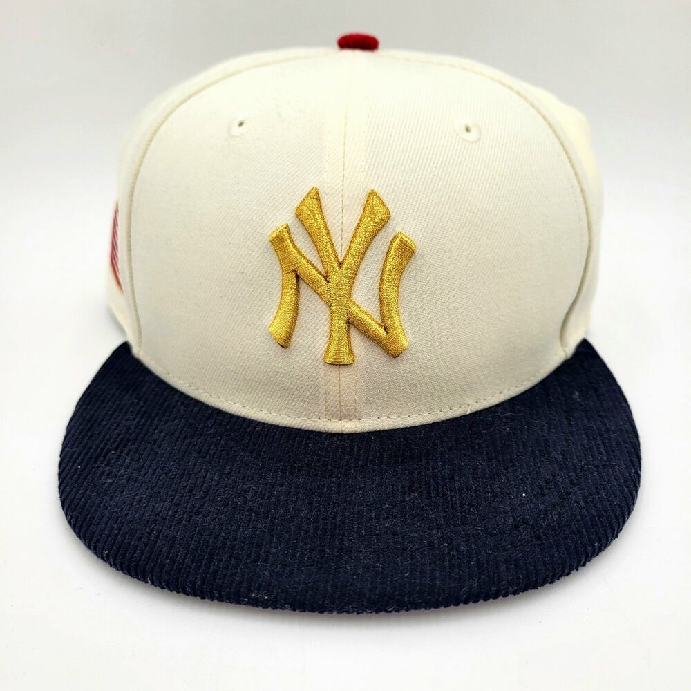 7 ⅜ New York Yankees New Era Patriotic USA Flag 59Fifty Fitted Hat Corduroy Brim